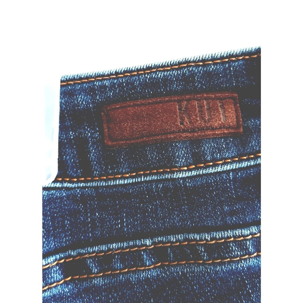KUT from the Kloth Denim Bermuda Shorts Womens 20W Blue Distressed Dark Wash - Picture 6 of 9